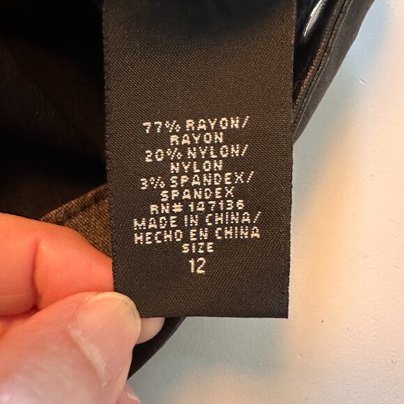 Women's Coated Waxed Skinny Jeans sz M/L - Matt Black - Picture 12 of 13